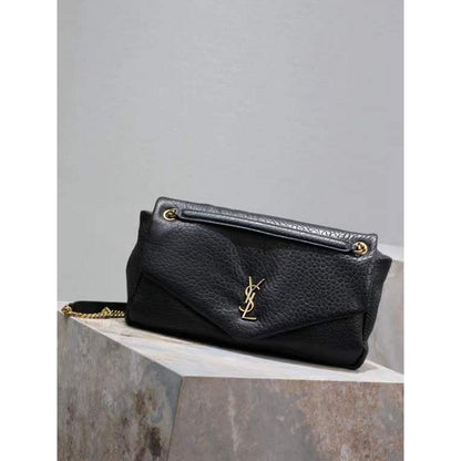 Saint Laurent Calypso Shoulder Bag in Lambskin Leather BGDC0040