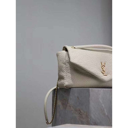 Saint Laurent Calypso Shoulder Bag in Lambskin Leather BGDC0041