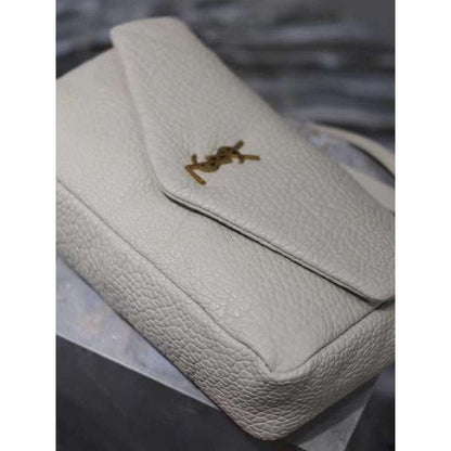 Saint Laurent Calypso Shoulder Bag in Lambskin Leather BGDC0041