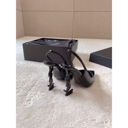 Saint Laurent High Heel Slingback Sandals SH010610