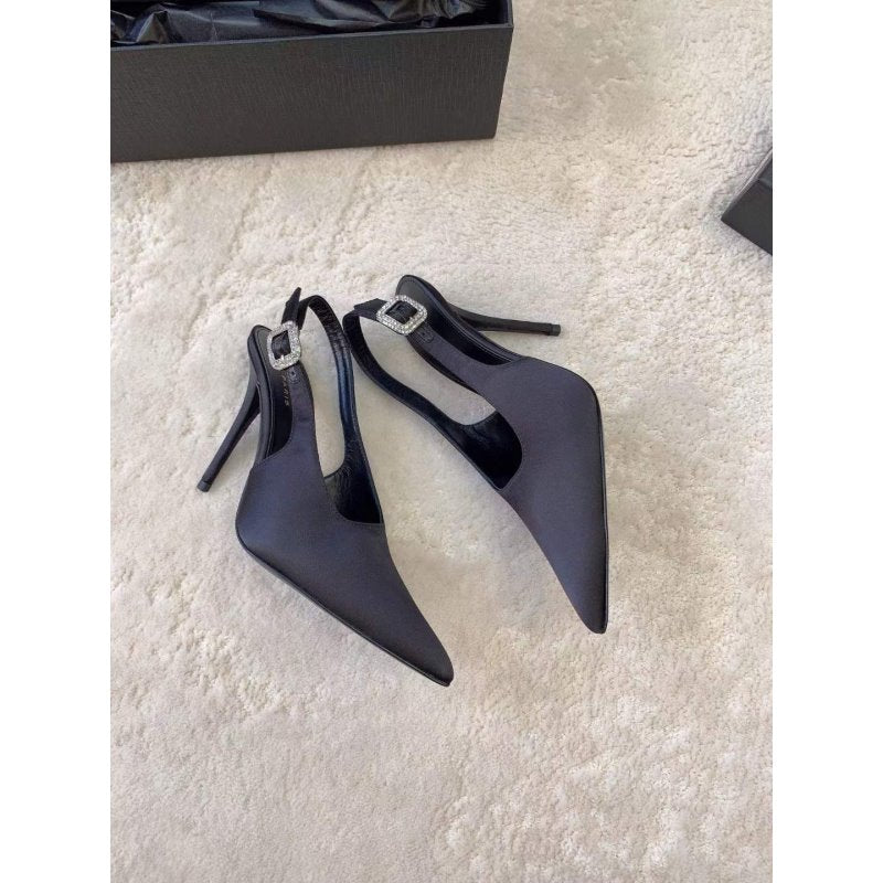 Saint Laurent Satin Sandals SH010598