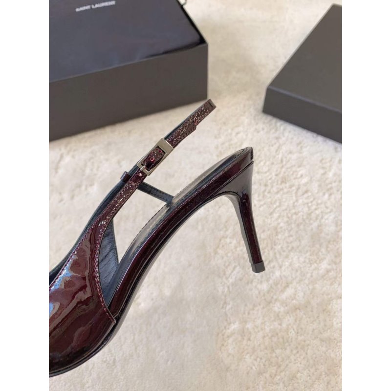 Saint Laurent Satin Sandals SH010599