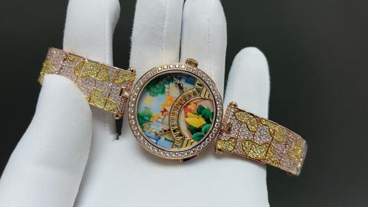 Van Cleef and Arpels Four Seasons Lovers Bridge Wrist Watch WTJN25243