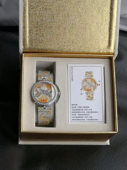 Van Cleef and Arpels Four Seasons Lovers Bridge Wrist Watch WTJN25246