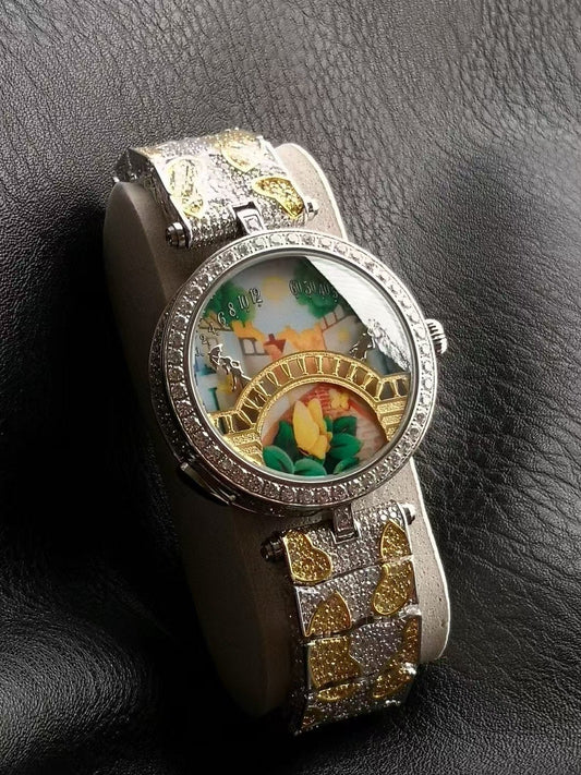 Van Cleef and Arpels Four Seasons Lovers Bridge Wrist Watch WTJN25247