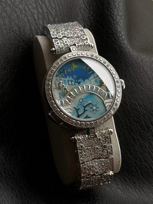 Van Cleef and Arpels Four Seasons Lovers Bridge Wrist Watch WTJN25248
