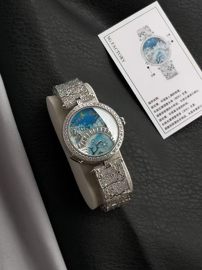 Van Cleef and Arpels Four Seasons Lovers Bridge Wrist Watch WTJN25248