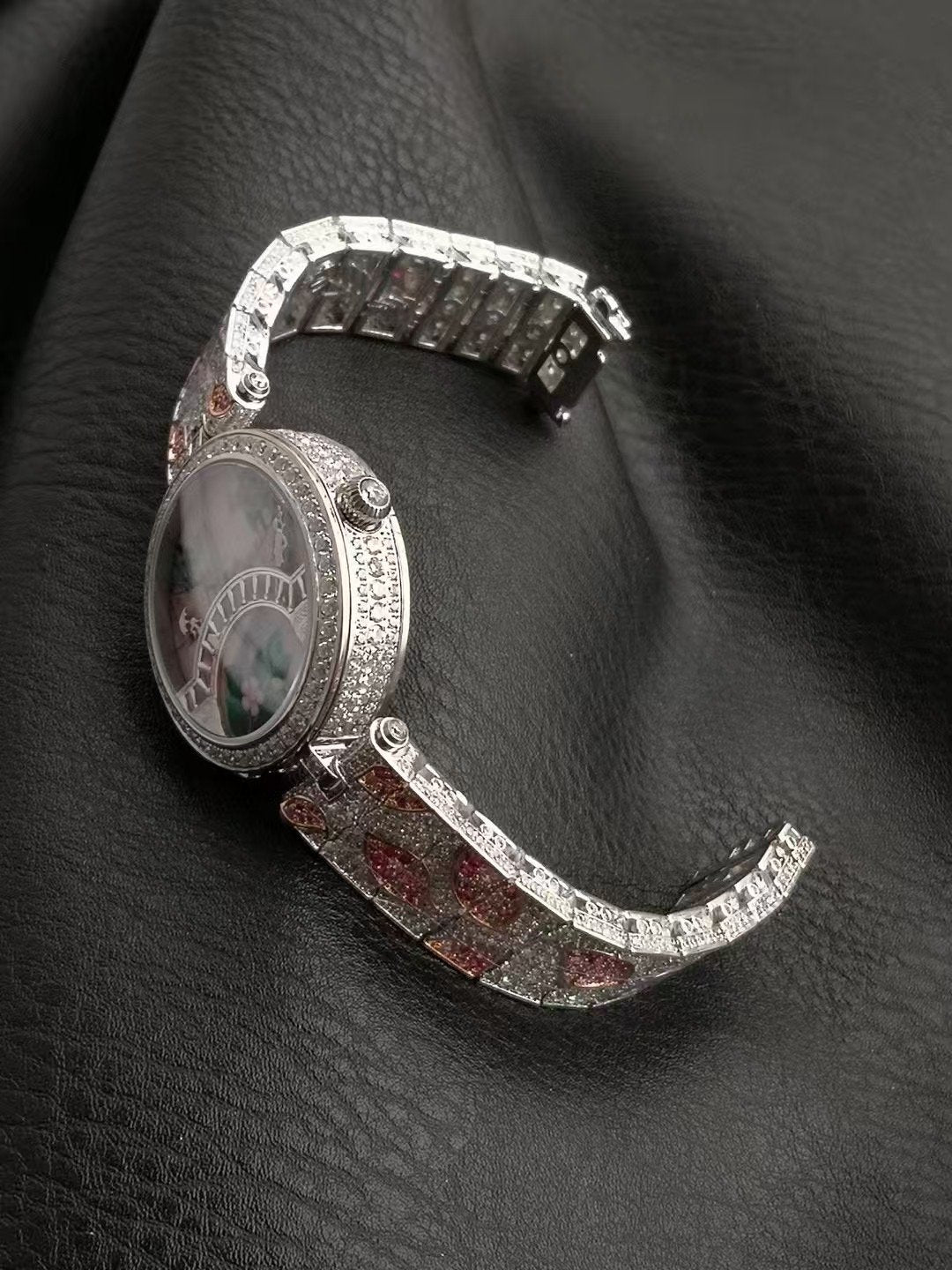 Van Cleef and Arpels Four Seasons Lovers Bridge Wrist Watch WTJN25249