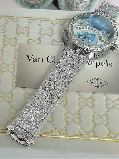 Van Cleef and Arpels Four Seasons Lovers Bridge Wrist Watch WTJN25250
