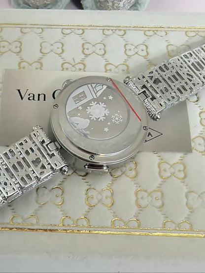 Van Cleef and Arpels Four Seasons Lovers Bridge Wrist Watch WTJN25250