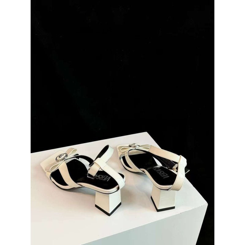 Versace Square Head Heel Sandals SH010656