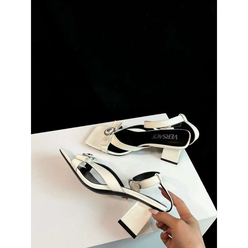 Versace Square Head Heel Sandals SH010656