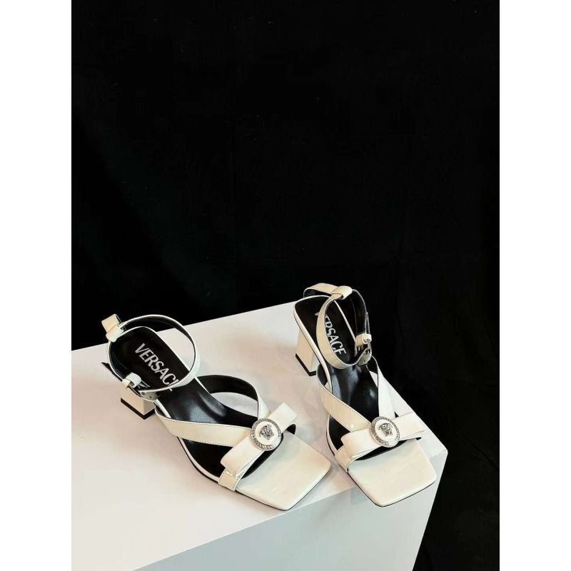 Versace Square Head Heel Sandals SH010656