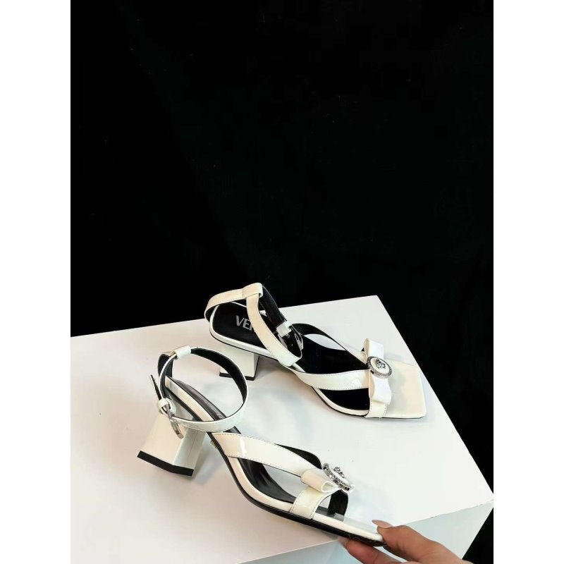 Versace Square Head Heel Sandals SH010656