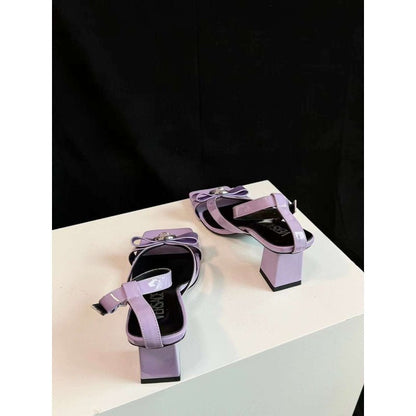 Versace Square Head Heel Sandals SH010657