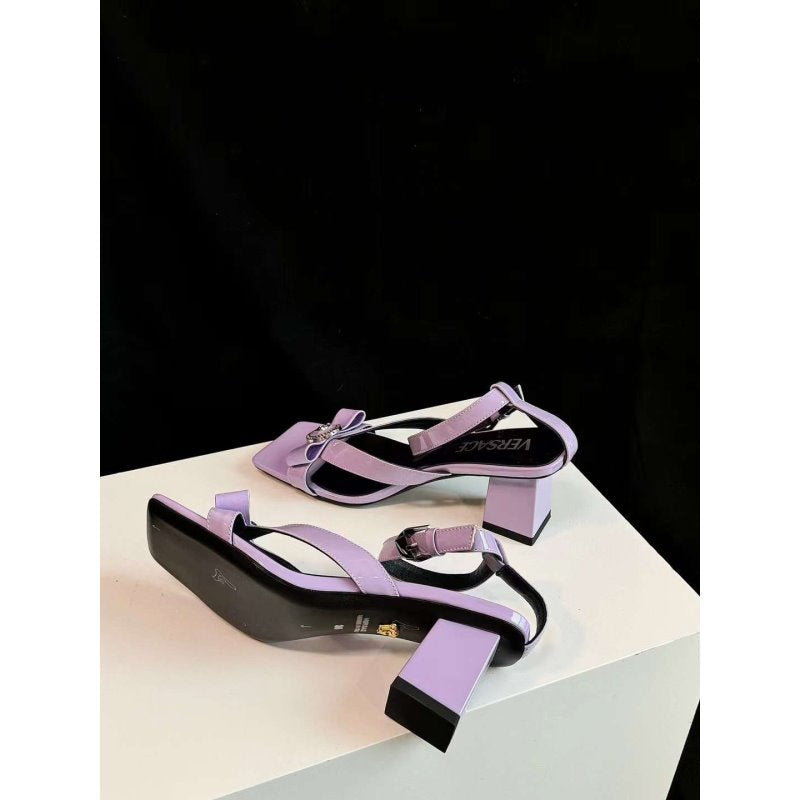 Versace Square Head Heel Sandals SH010657