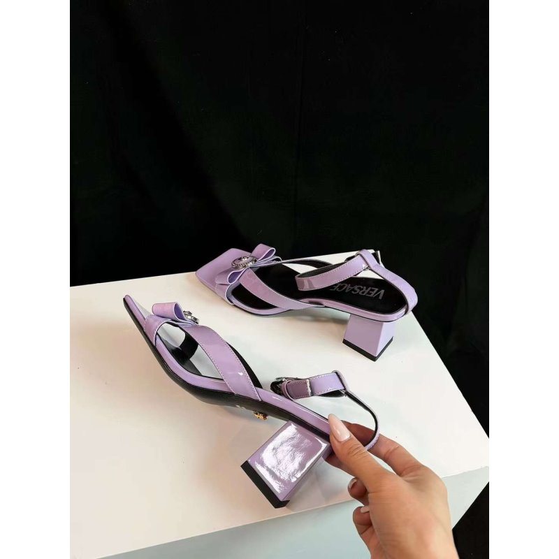 Versace Square Head Heel Sandals SH010657