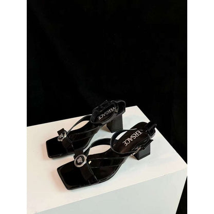 Versace Square Head Heel Sandals SH010658