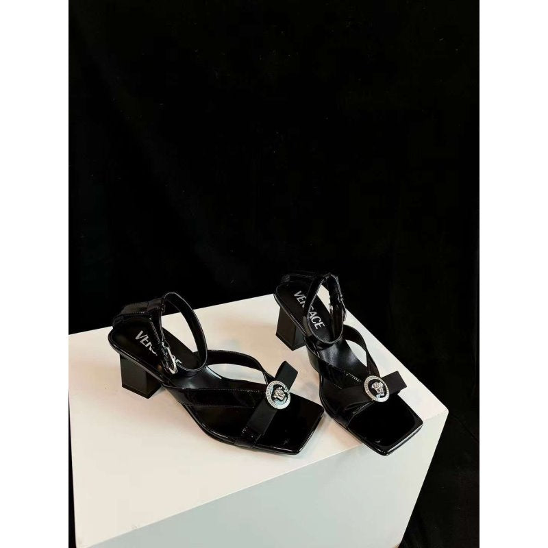 Versace Square Head Heel Sandals SH010658