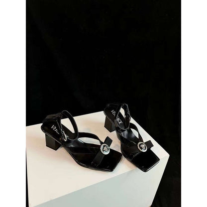 Versace Square Head Heel Sandals SH010658