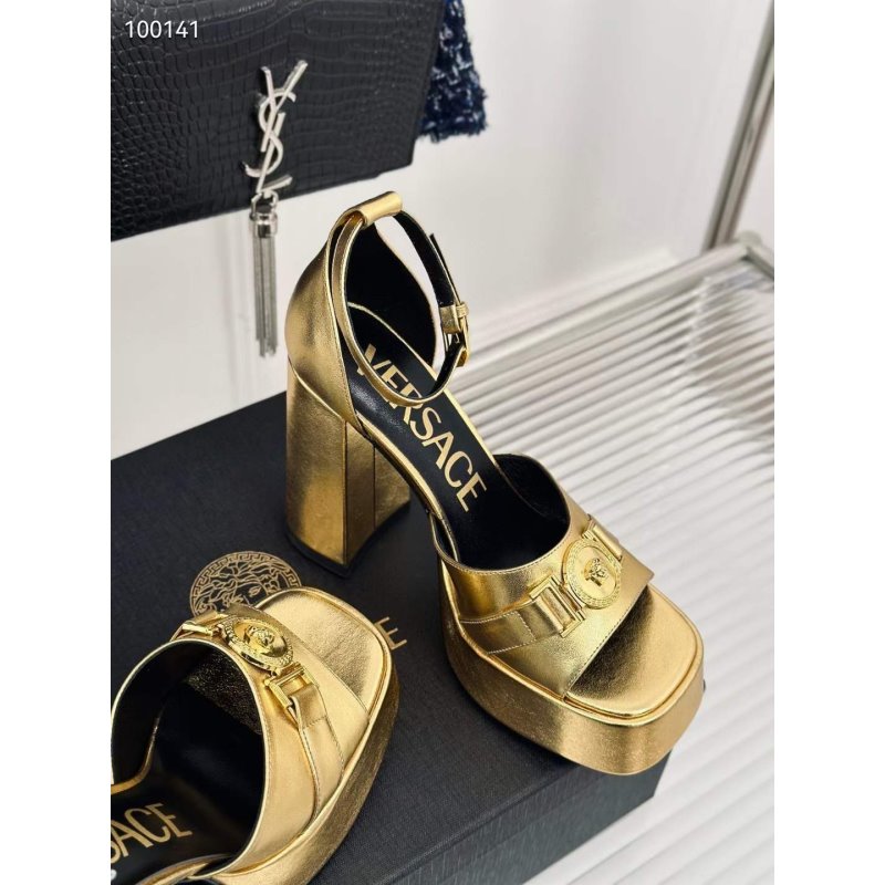 Versace Square Head High Heel Sandals SH010659