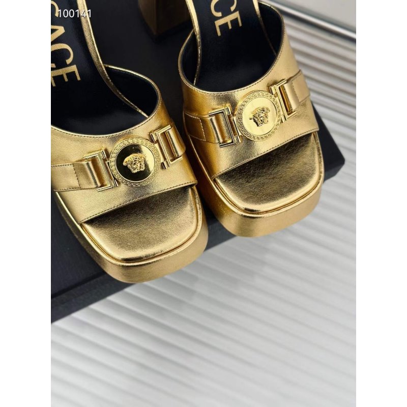 Versace Square Head High Heel Sandals SH010659