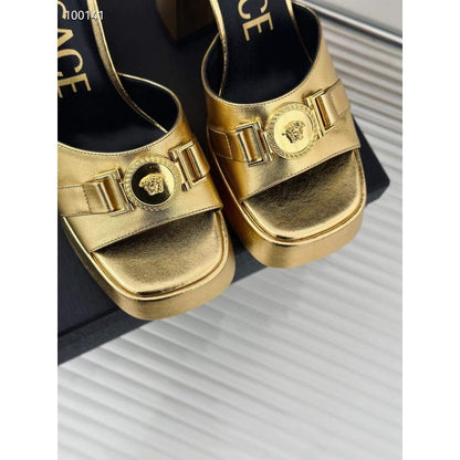 Versace Square Head High Heel Sandals SH010659