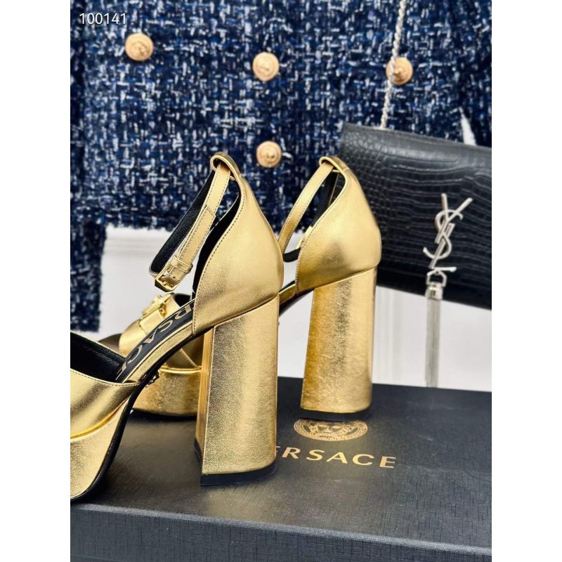 Versace Square Head High Heel Sandals SH010659