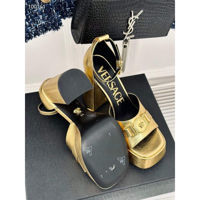 Versace Square Head High Heel Sandals SH010659