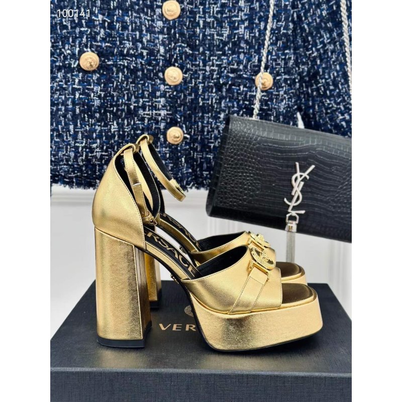 Versace Square Head High Heel Sandals SH010659