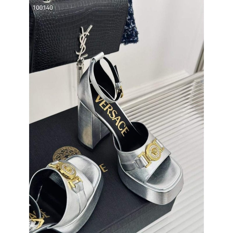 Versace Square Head High Heel Sandals SH010660