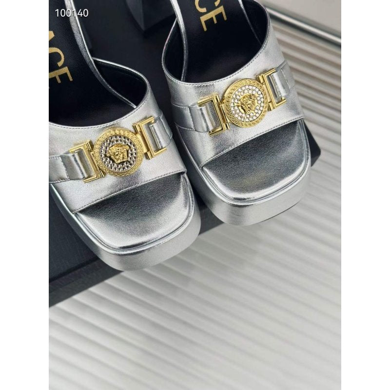 Versace Square Head High Heel Sandals SH010660