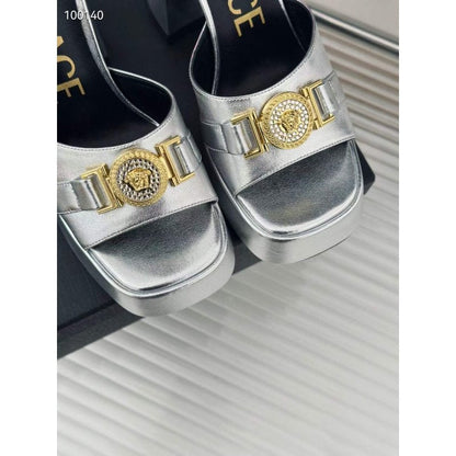 Versace Square Head High Heel Sandals SH010660