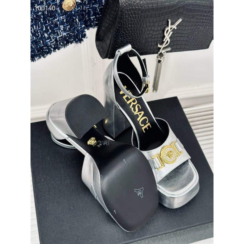 Versace Square Head High Heel Sandals SH010660