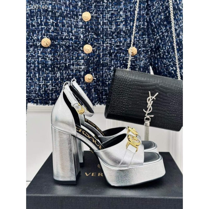Versace Square Head High Heel Sandals SH010660