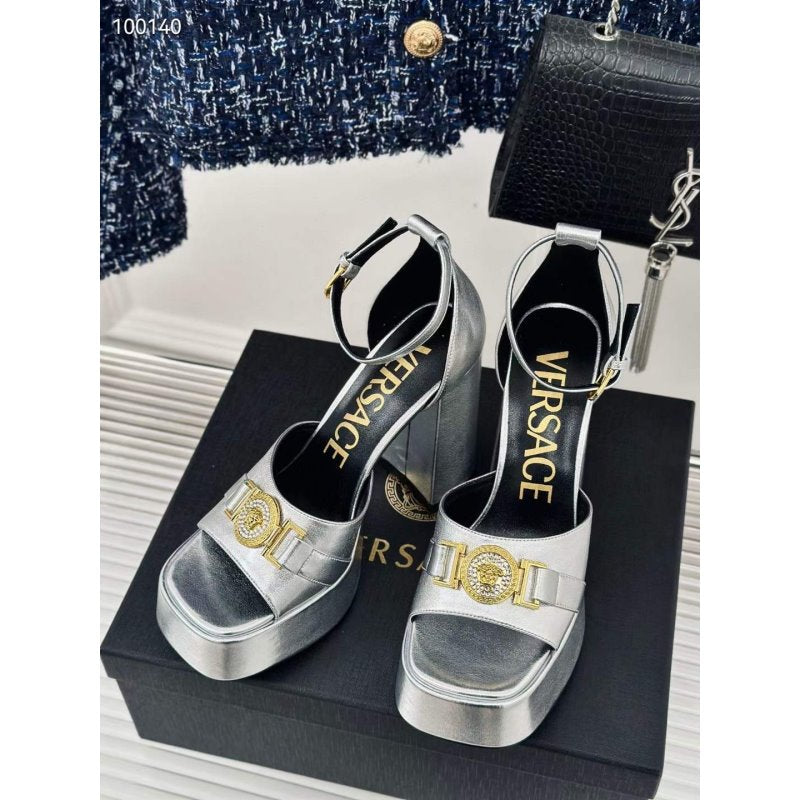 Versace Square Head High Heel Sandals SH010660