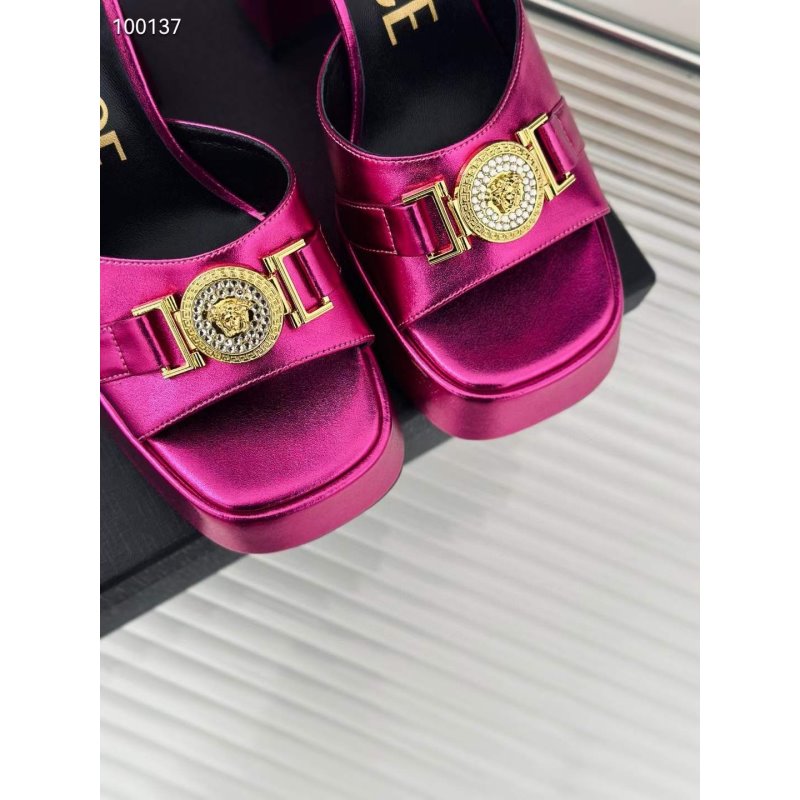 Versace Square Head High Heel Sandals SH010663