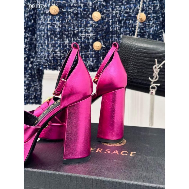 Versace Square Head High Heel Sandals SH010663