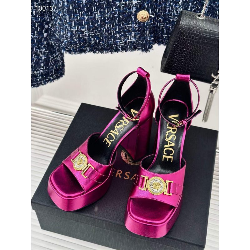 Versace Square Head High Heel Sandals SH010663