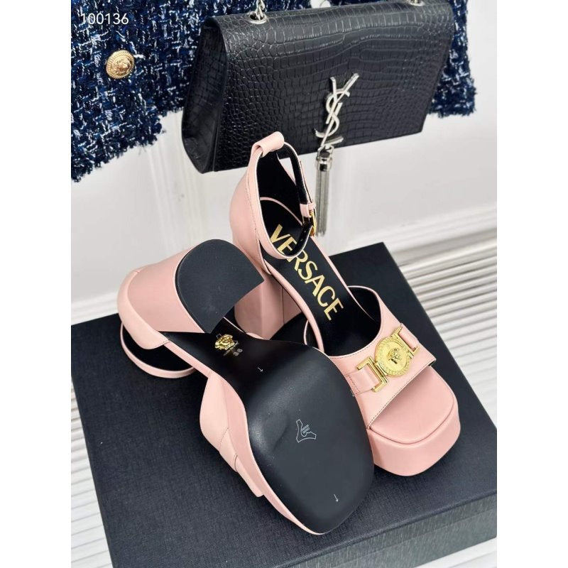 Versace Square Head High Heel Sandals SH010664