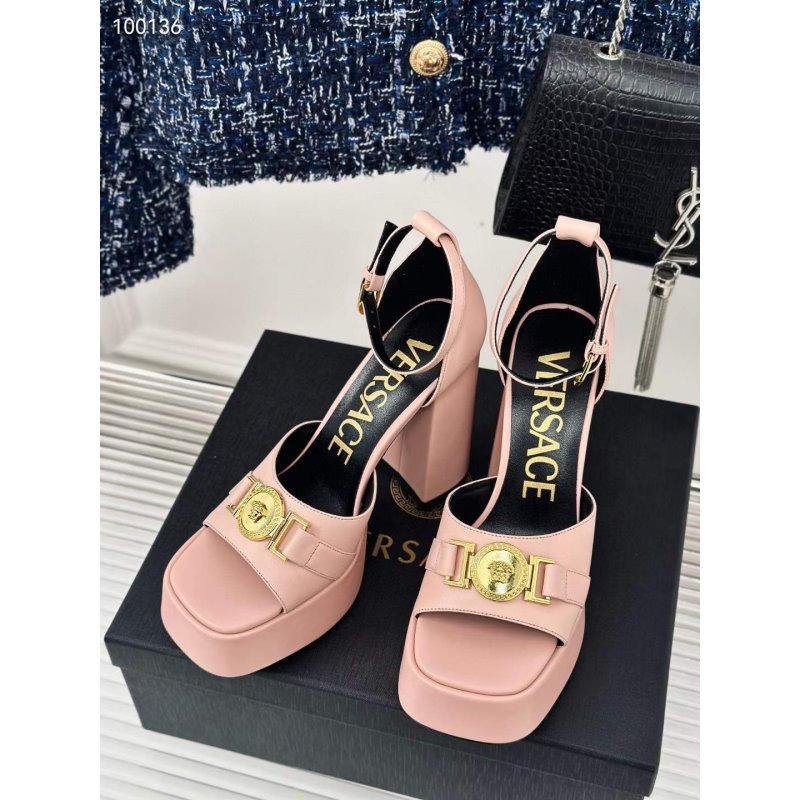 Versace Square Head High Heel Sandals SH010664