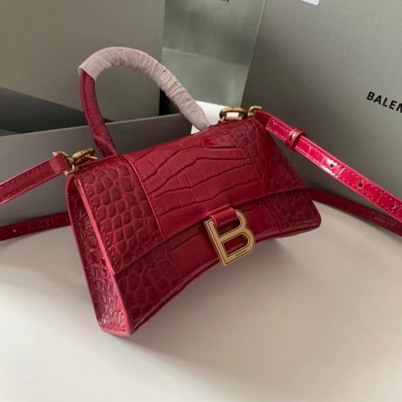 Balenciaga Red Hourglass Tote Bag  BLCG0239