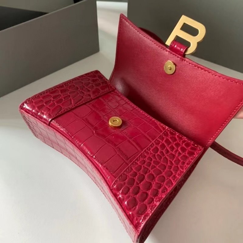 Balenciaga Red Hourglass Tote Bag  BLCG0239