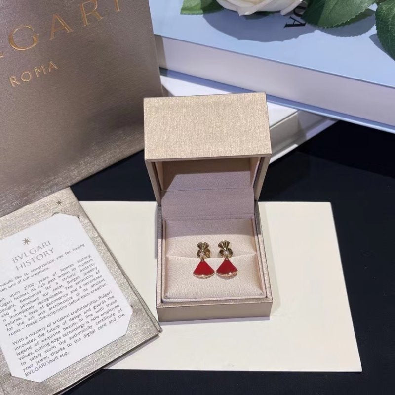 Bvlgari Scalloped Gemstone Earrings JWL00723