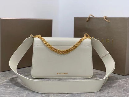 Bvlgari White Serpenti Forever Shoulder Bag  BVGR00332