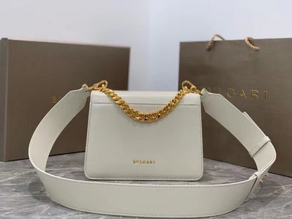 Bvlgari White Serpenti Forever Shoulder Bag  BVGR00333