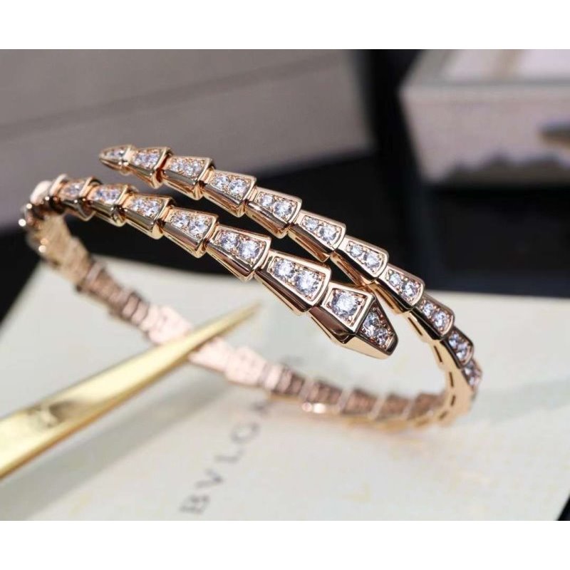 Bvlgari Snake Full Diamond Bracelet JWL00202