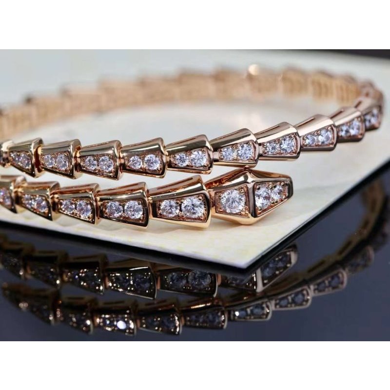 Bvlgari Snake Full Diamond Bracelet JWL00202