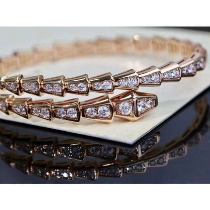 Bvlgari Snake Full Diamond Bracelet JWL00202