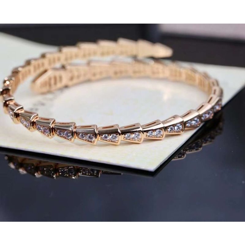 Bvlgari Snake Full Diamond Bracelet JWL00202
